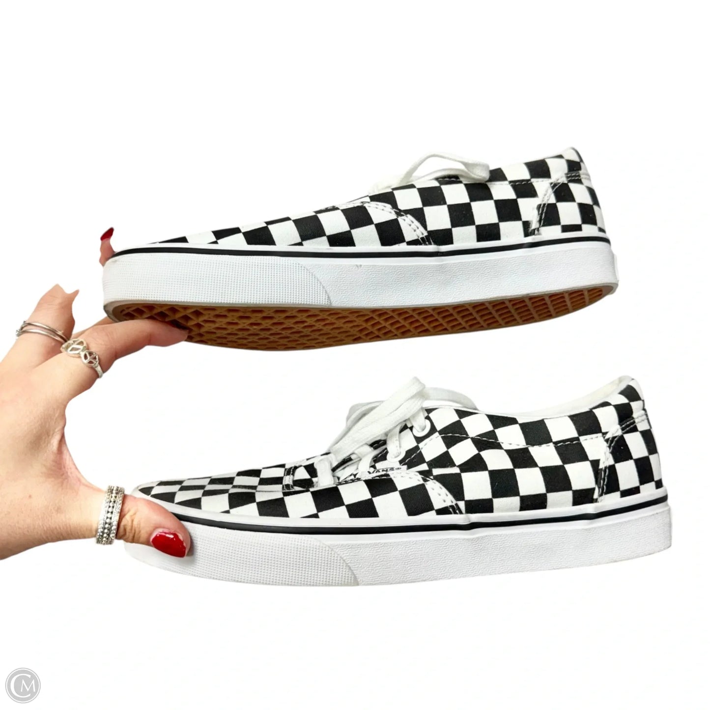 Shoes Sneakers By Vans In Checkered Pattern, Size: 8.5