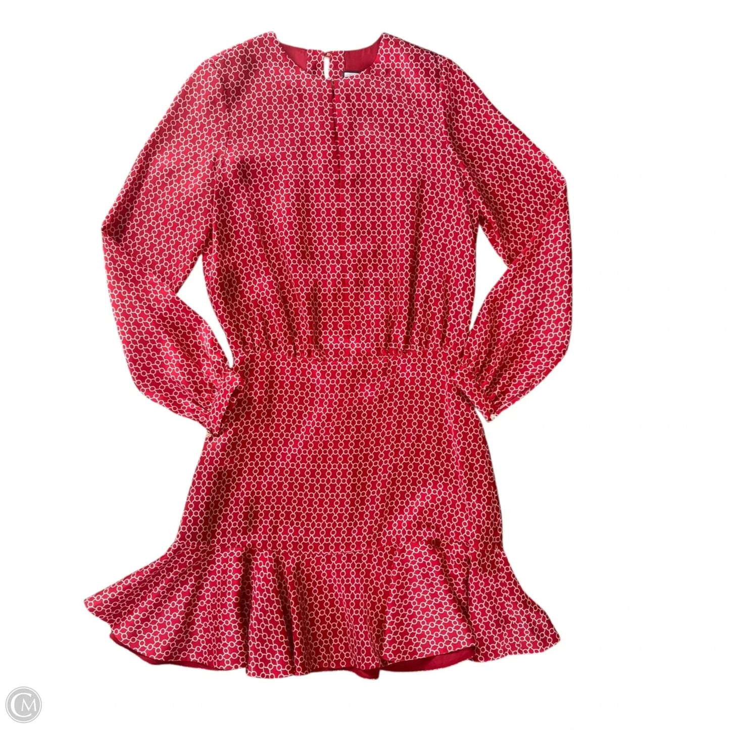 Dress Casual Midi By Alexis In Red & White, Size: S