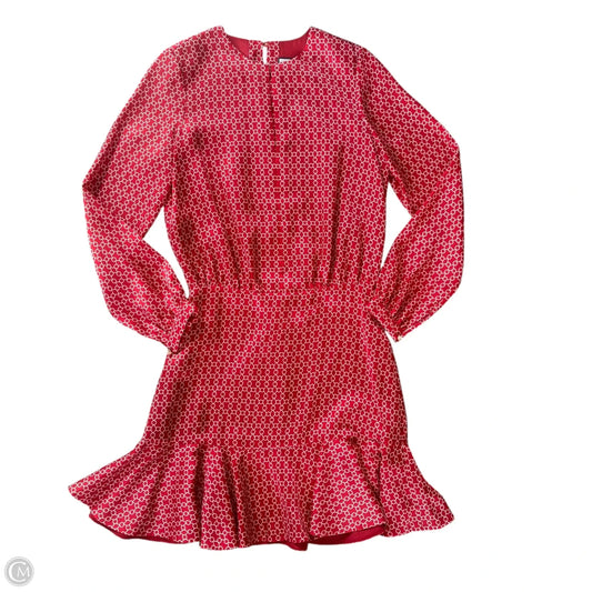 Dress Casual Midi By Alexis In Red & White, Size: S