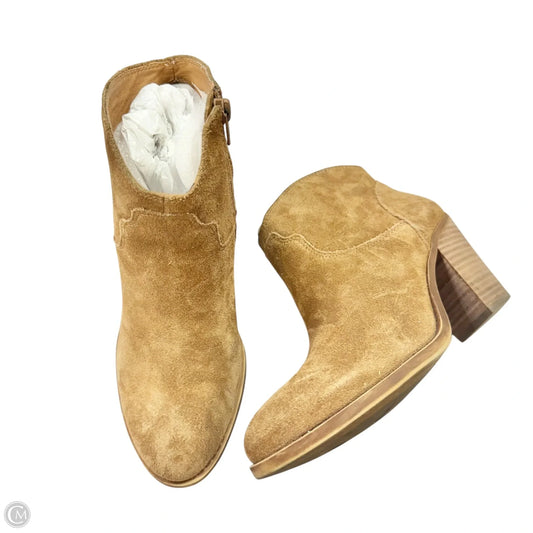 Boots Ankle Heels By Lucky Brand In Brown, Size: 8