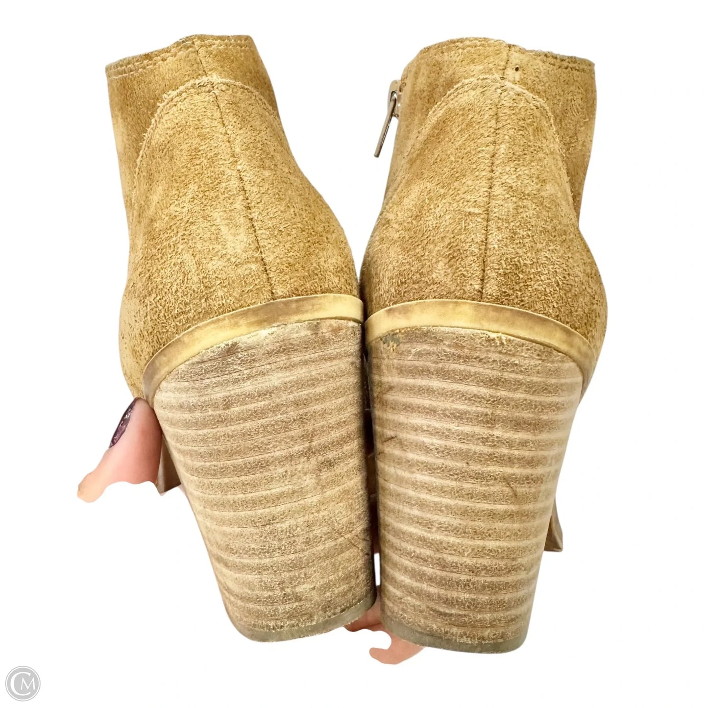 Boots Ankle Heels By Lucky Brand In Brown, Size: 8