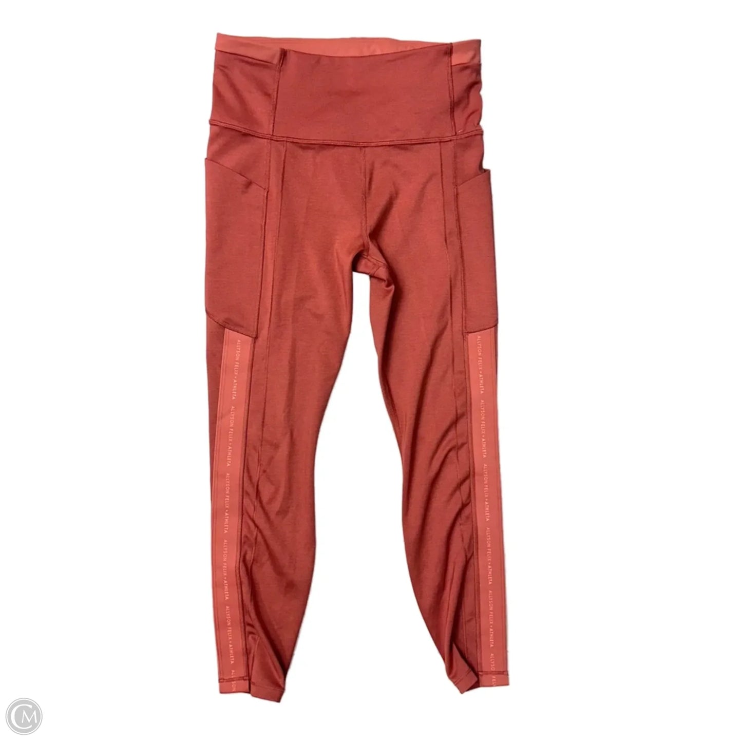 Athletic Leggings By Athleta In Orange, Size: S