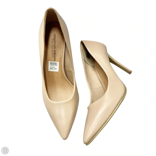 Shoes Heels Stiletto By Christian Siriano In Beige, Size: 11