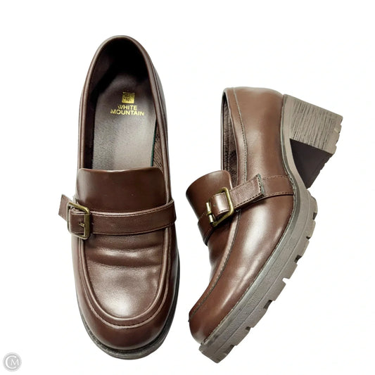 Shoes Heels Block By White Mountain In Brown, Size: 10