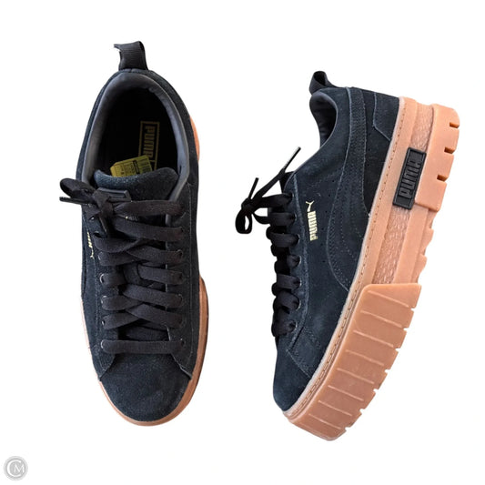 Shoes Sneakers Platform By Puma In Black & Brown, Size: 8.5