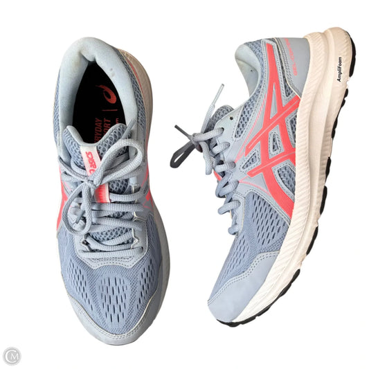 Shoes Athletic By Asics In Blue & Pink, Size: 9