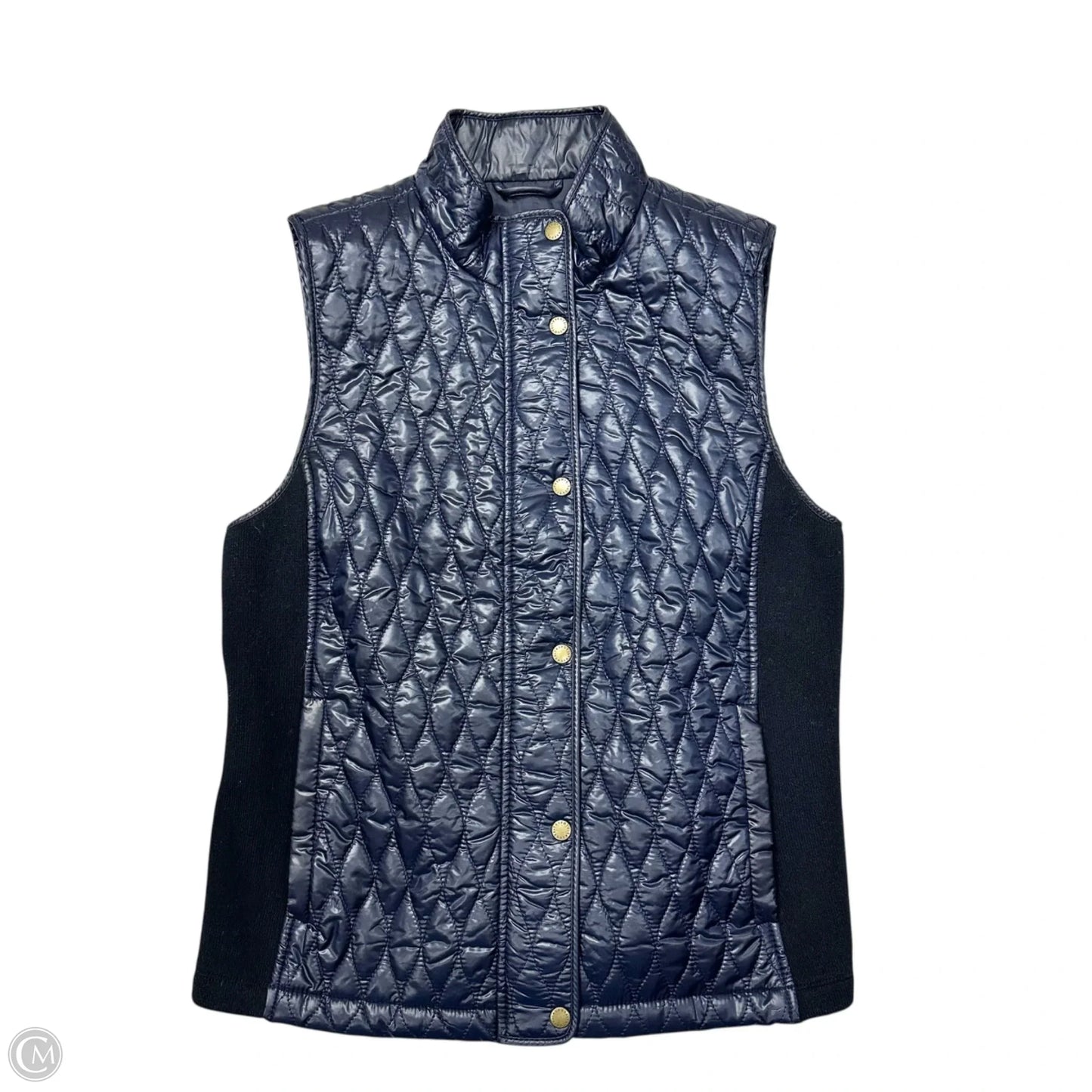 Vest Puffer & Quilted By Talbots In Blue, Size: Sp