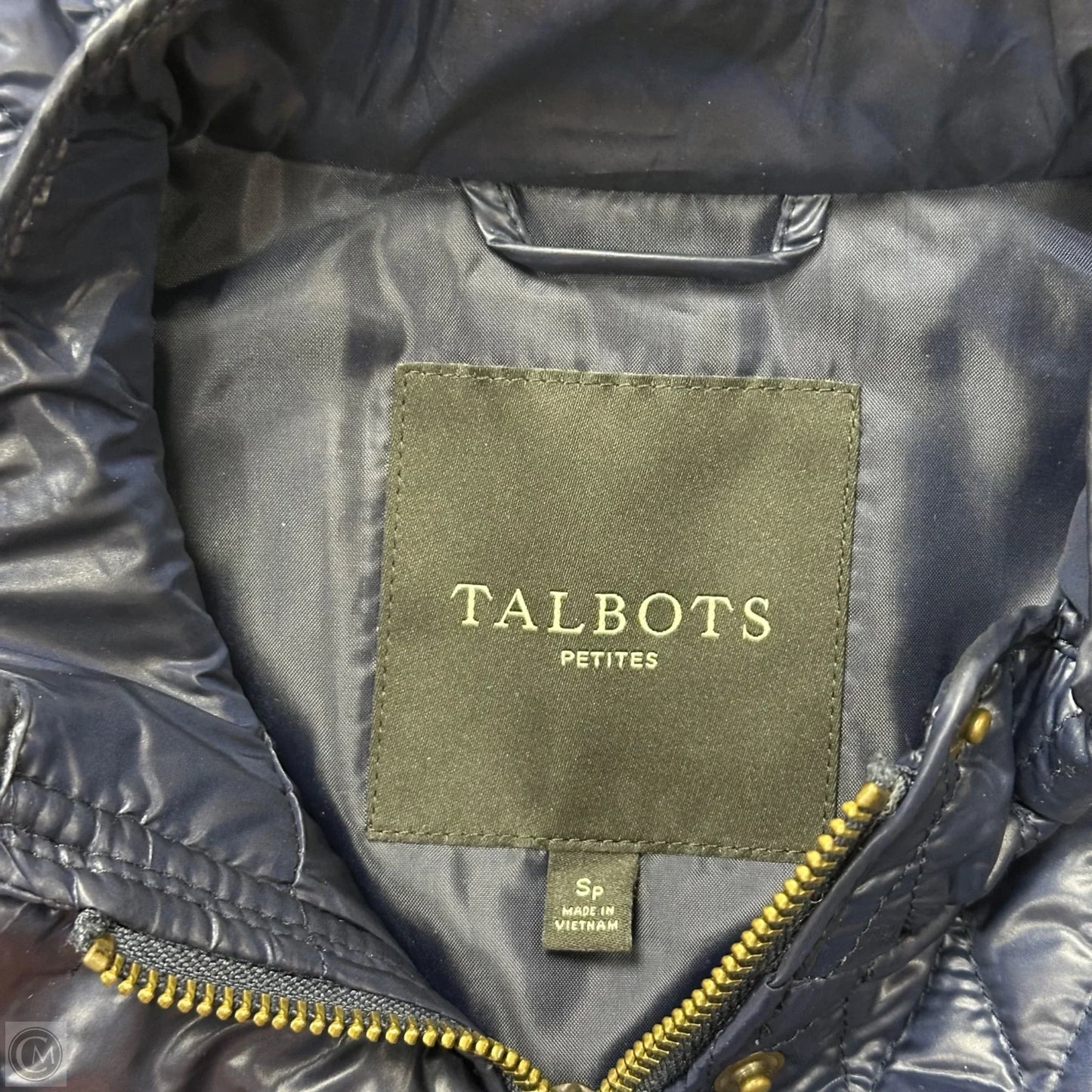 Vest Puffer & Quilted By Talbots In Blue, Size: Sp