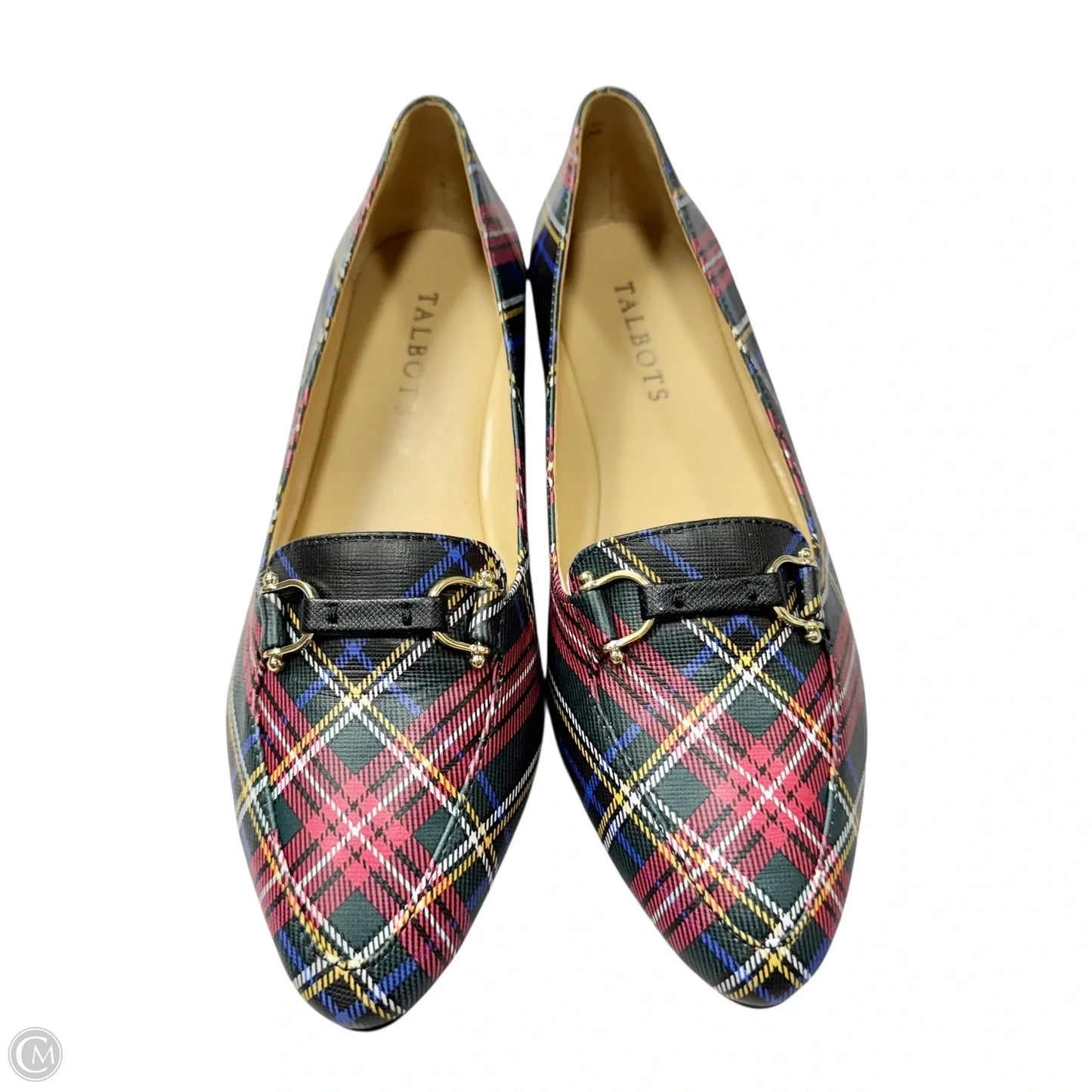 Shoes Flats By Talbots In Plaid Pattern, Size: 6