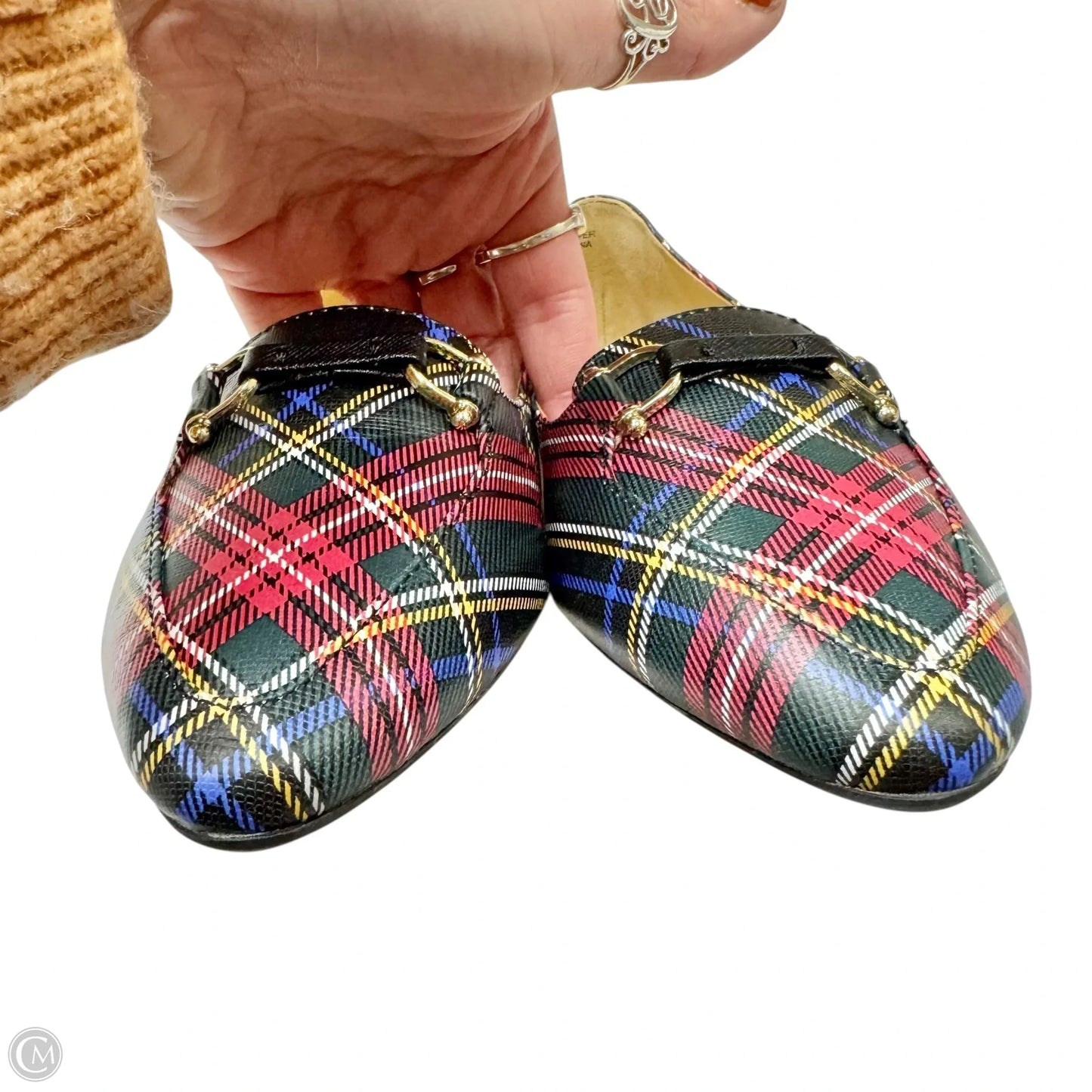 Shoes Flats By Talbots In Plaid Pattern, Size: 6