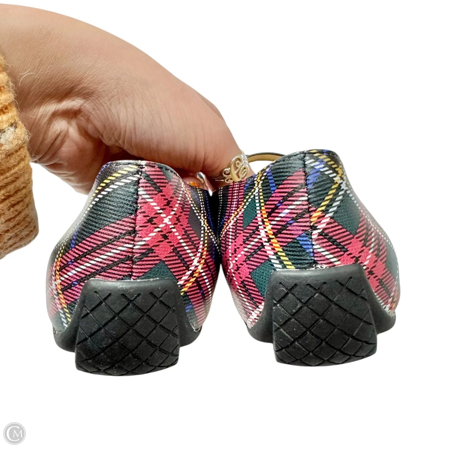 Shoes Flats By Talbots In Plaid Pattern, Size: 6