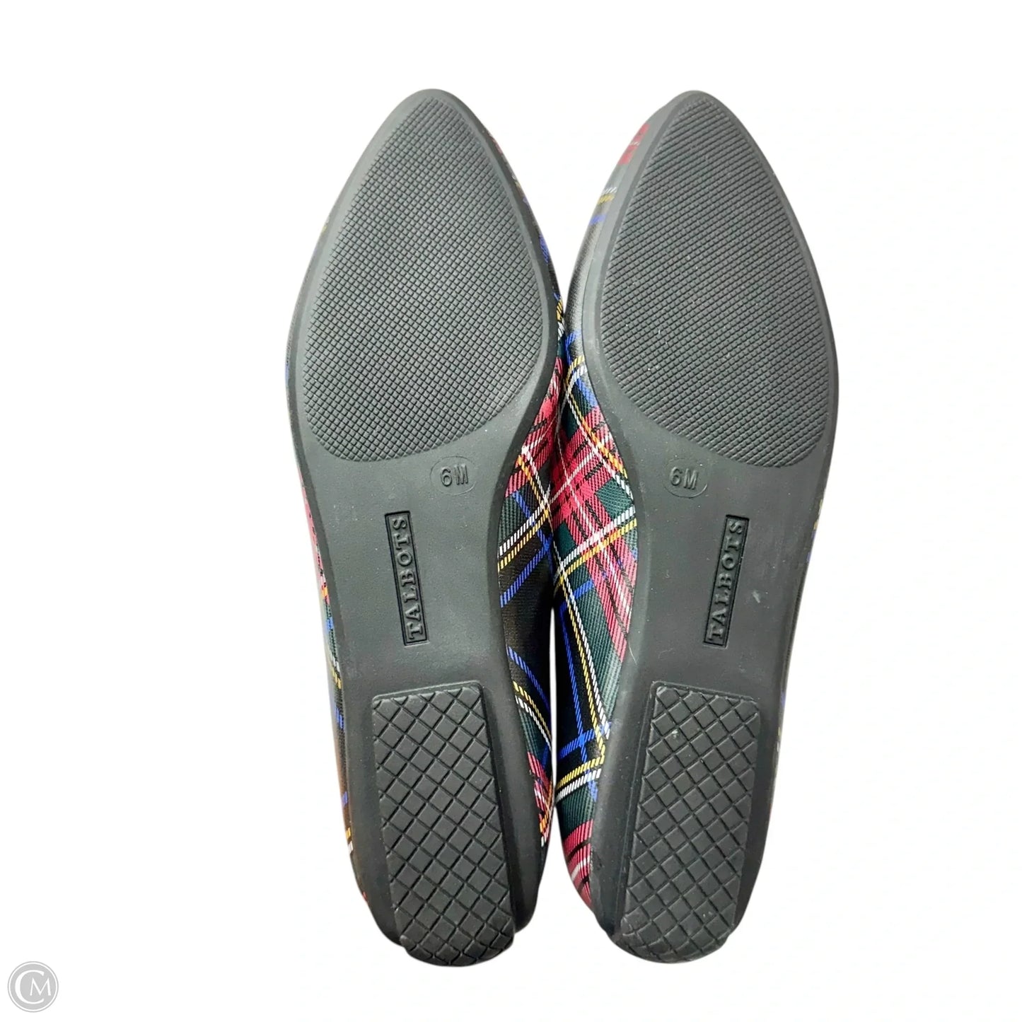 Shoes Flats By Talbots In Plaid Pattern, Size: 6