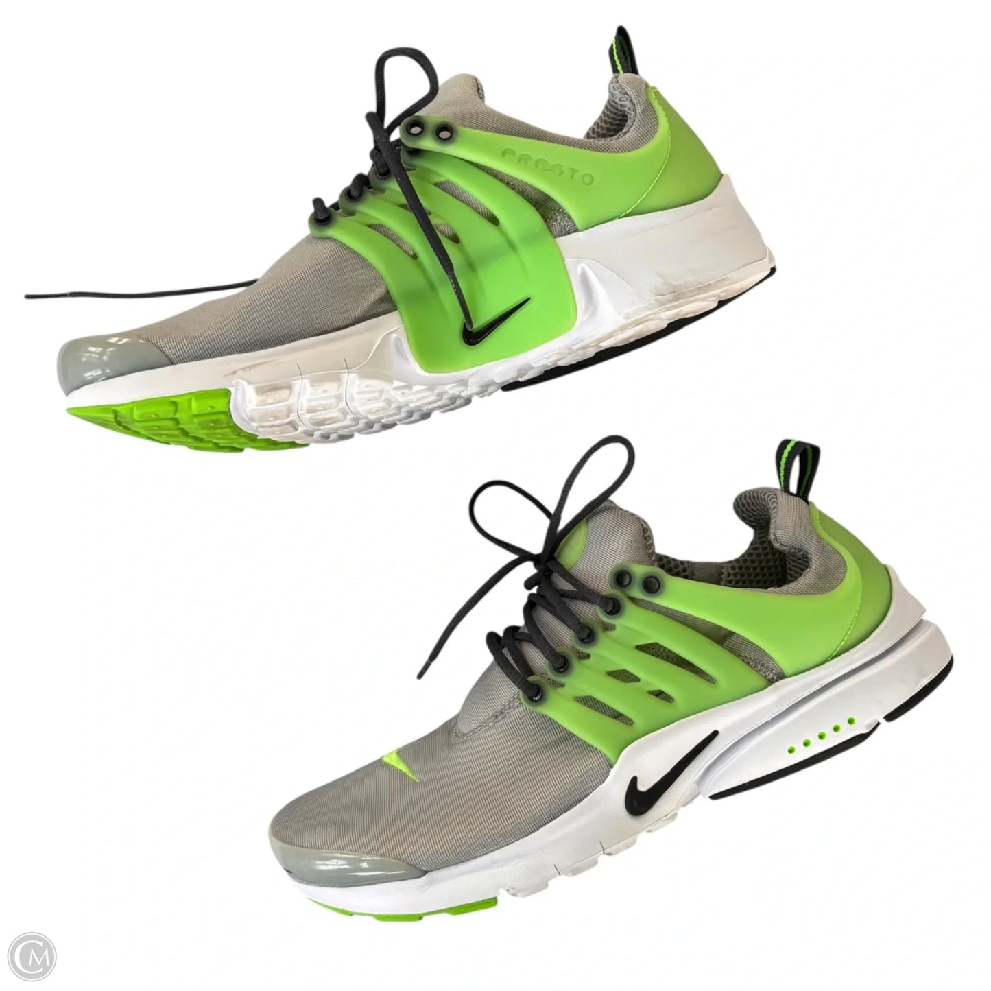 Shoes Athletic By Nike In Green & Grey, Size: 9