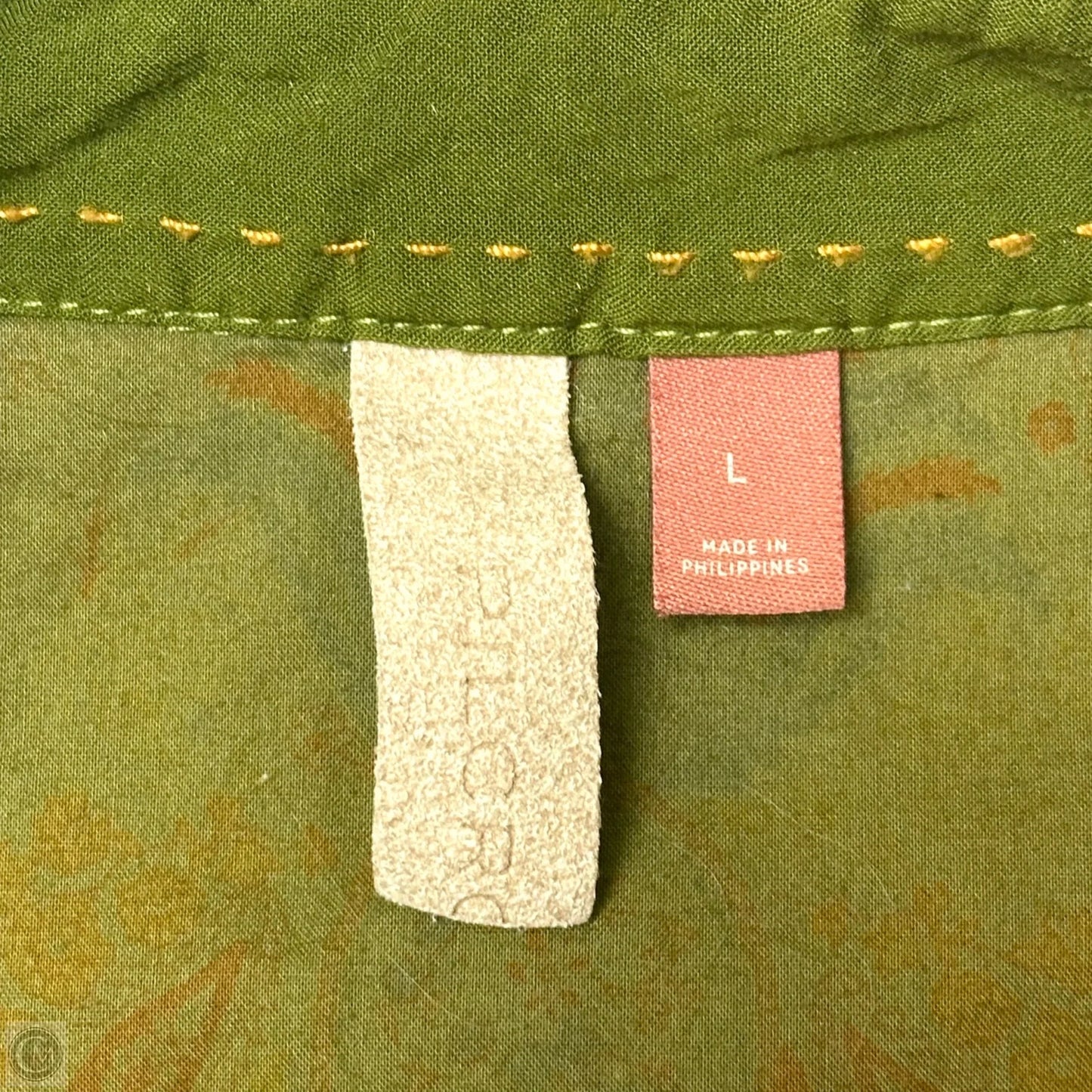 Top Long Sleeve By Pilcro In Green, Size: L