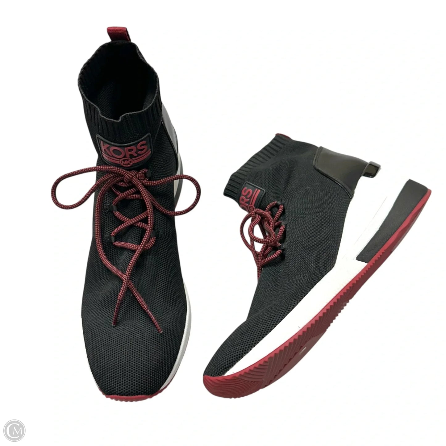 Boots Ankle Heels By Michael By Michael Kors In Black & Red, Size: 11