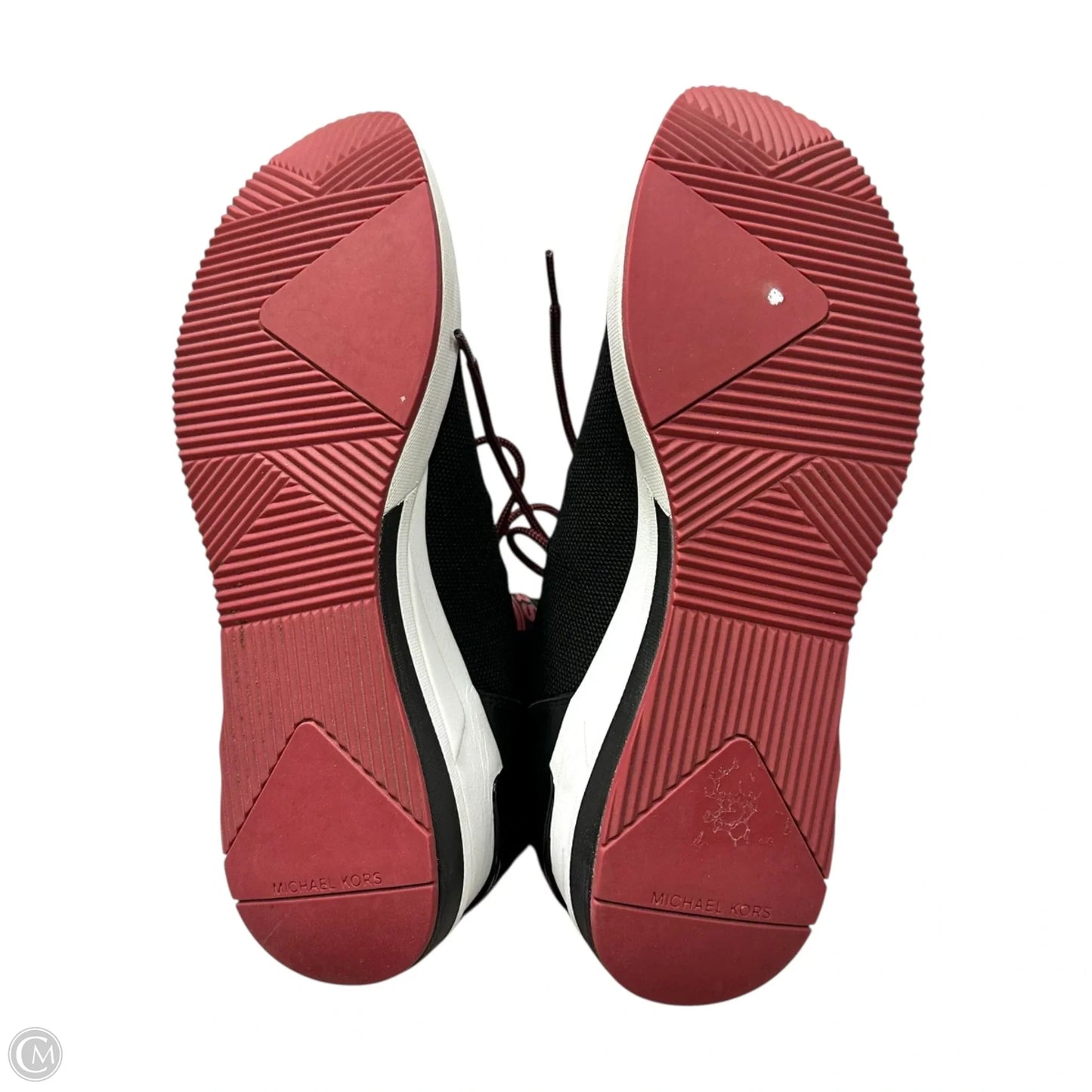 Boots Ankle Heels By Michael By Michael Kors In Black & Red, Size: 11