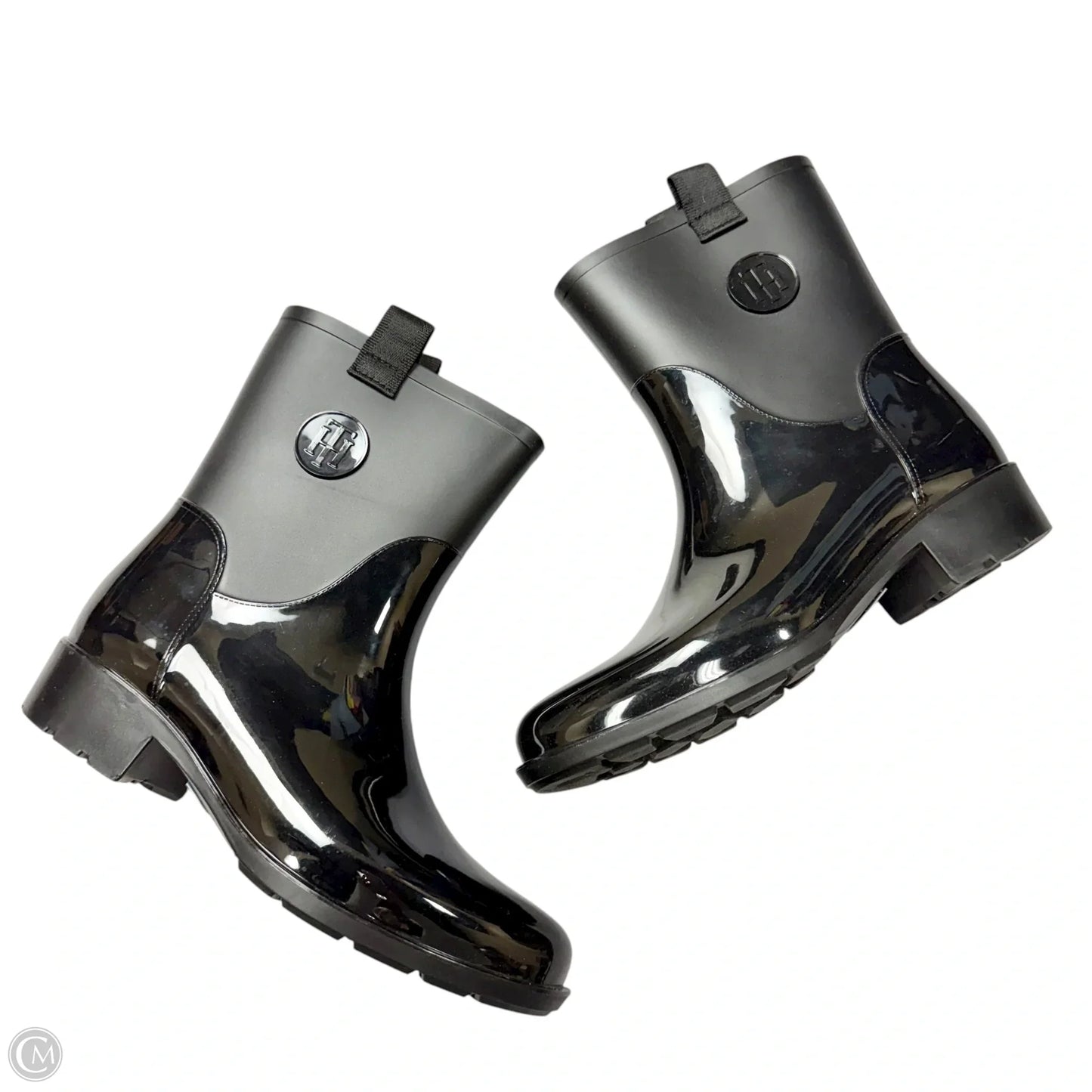 Boots Rain By Tommy Hilfiger In Black, Size: 9