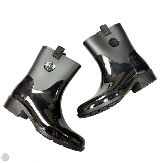 Boots Rain By Tommy Hilfiger In Black, Size: 9
