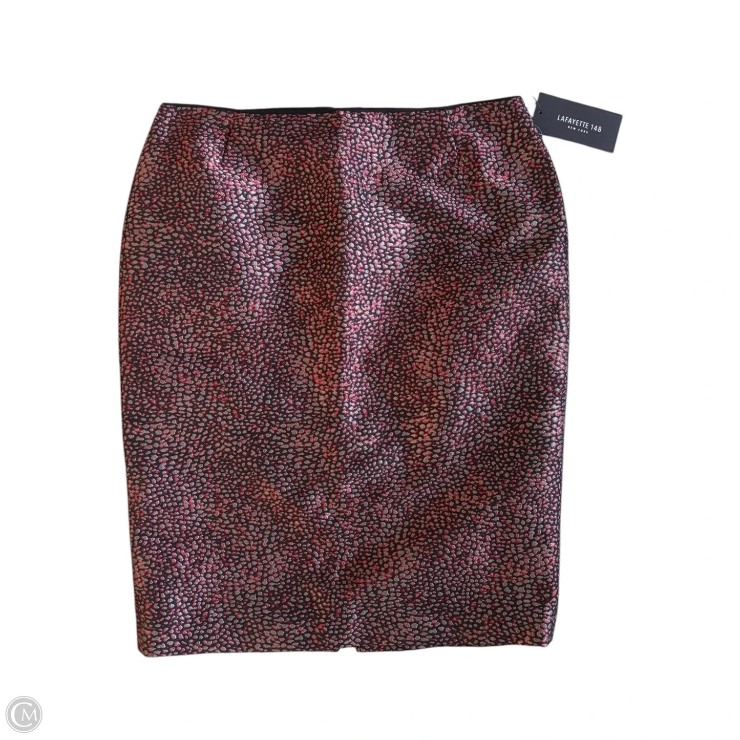 Skirt Designer By Lafayette 148 In Black & Red, Size: M