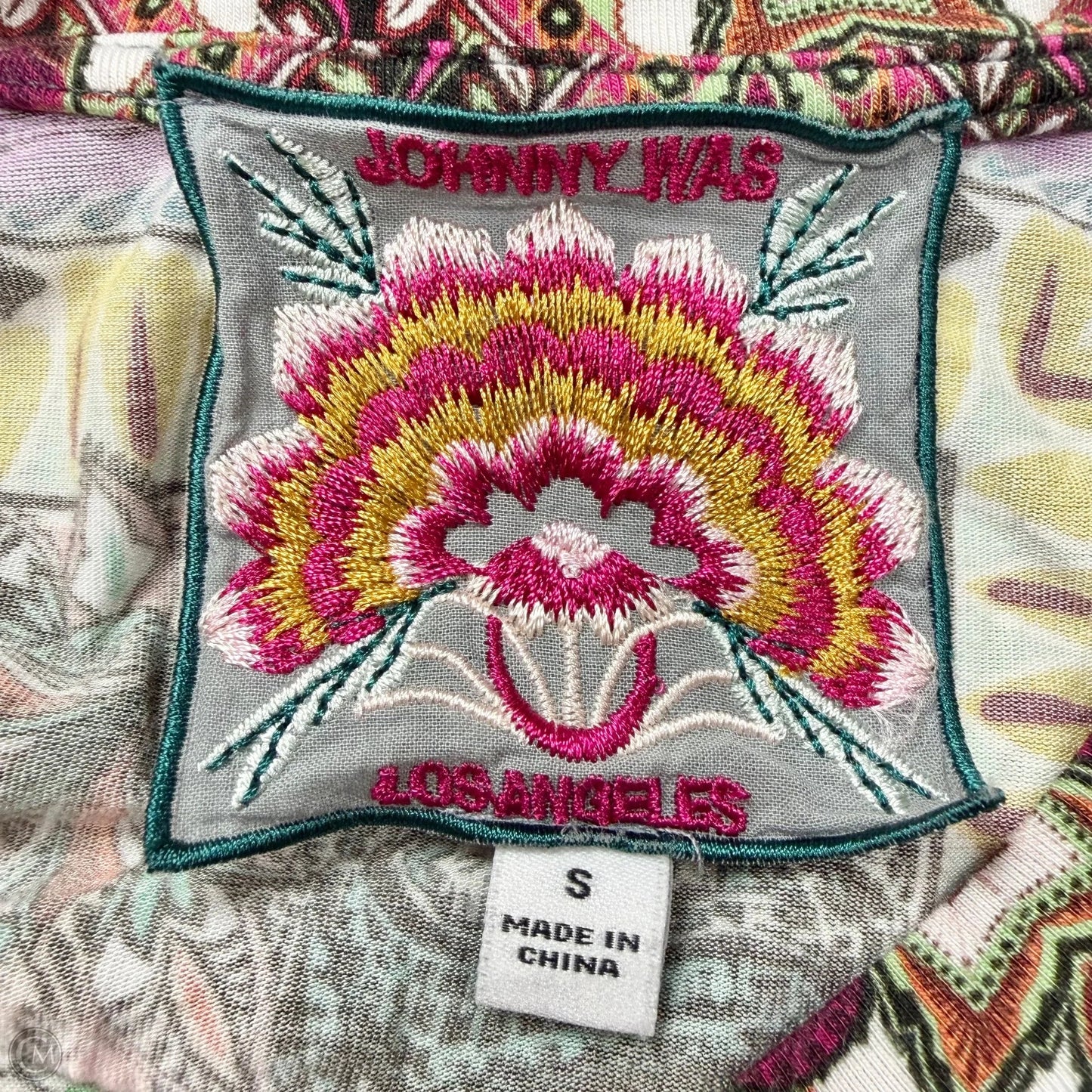 Top Long Sleeve By Johnny Was In Multi-colored, Size: S