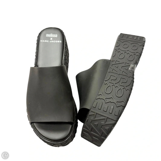 Sandals Luxury Designer By Marc Jacobs In Black, Size: 8