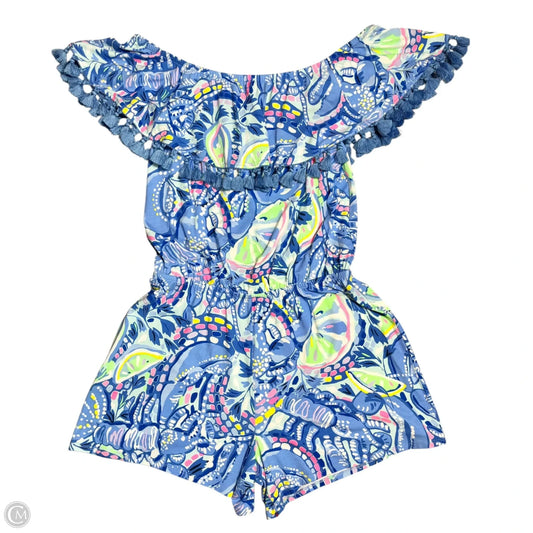 Romper Designer By Lilly Pulitzer In Blue, Size: M