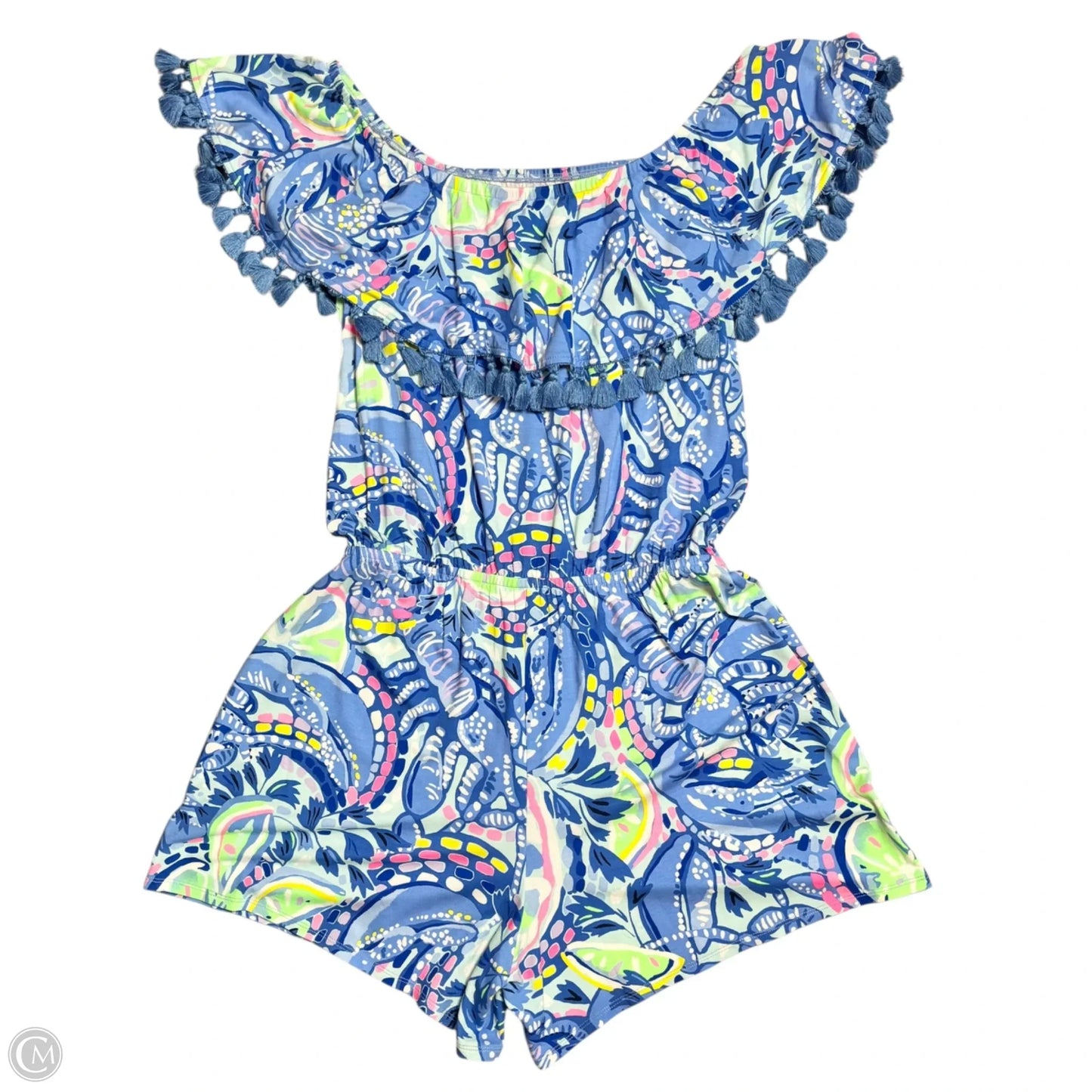 Romper Designer By Lilly Pulitzer In Blue, Size: M