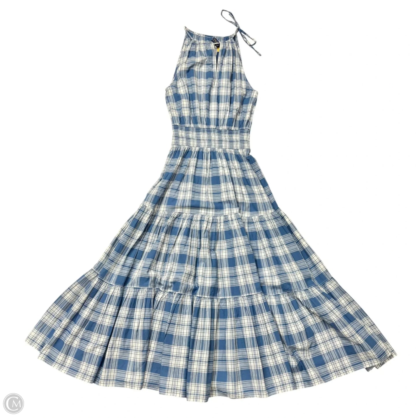 Dress Casual Maxi By Polo Ralph Lauren In Plaid Pattern, Size: S