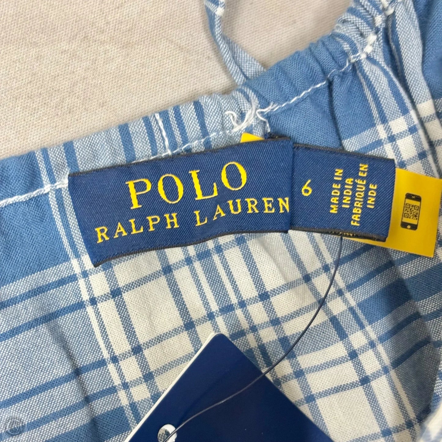 Dress Casual Maxi By Polo Ralph Lauren In Plaid Pattern, Size: S