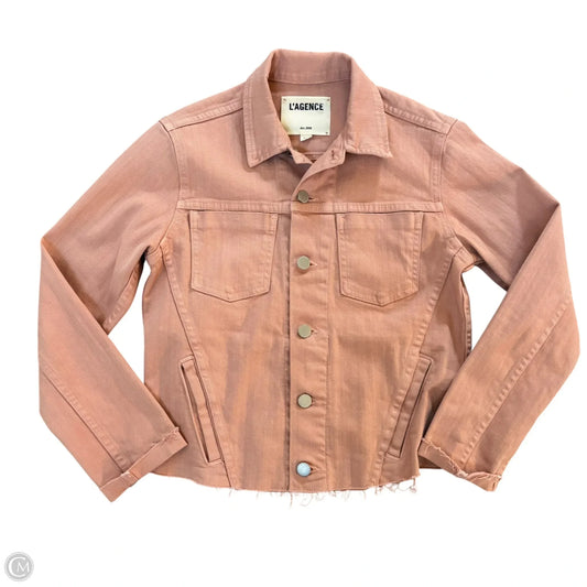Jacket Denim By Lagence In Pink, Size: S