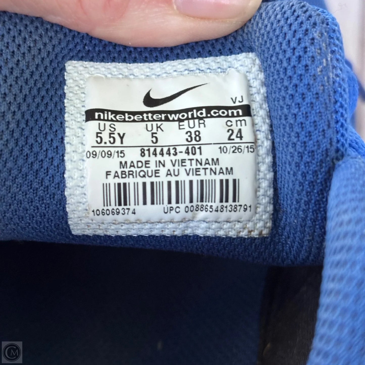 Shoes Athletic By Nike In Blue, Size: 7