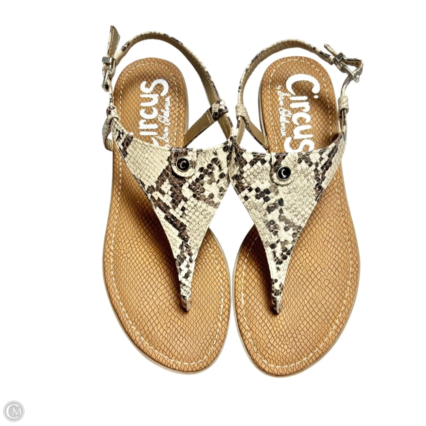 Sandals Flats By Sam Edelman In Snakeskin Print, Size: 8.5