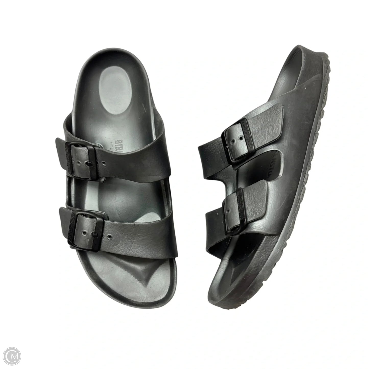 Sandals Flats By Birkenstock In Grey, Size: 9
