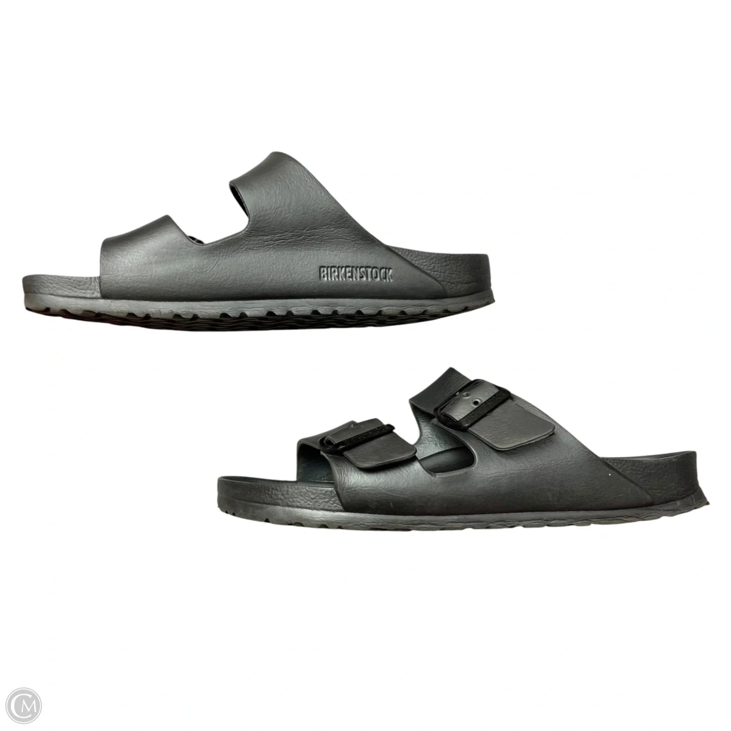 Sandals Flats By Birkenstock In Grey, Size: 9