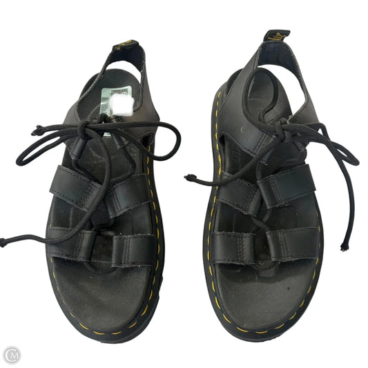 Sandals Flats By Dr Martens In Black, Size: 7
