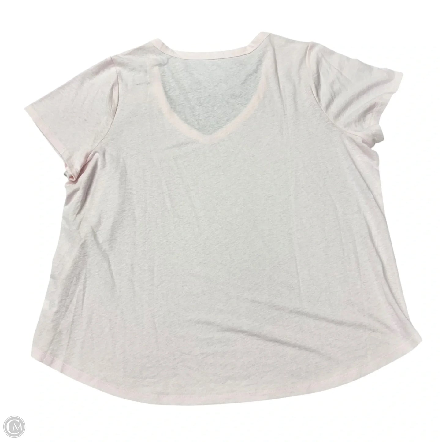 Top Short Sleeve Basic By Lane Bryant In Pink, Size: 1x
