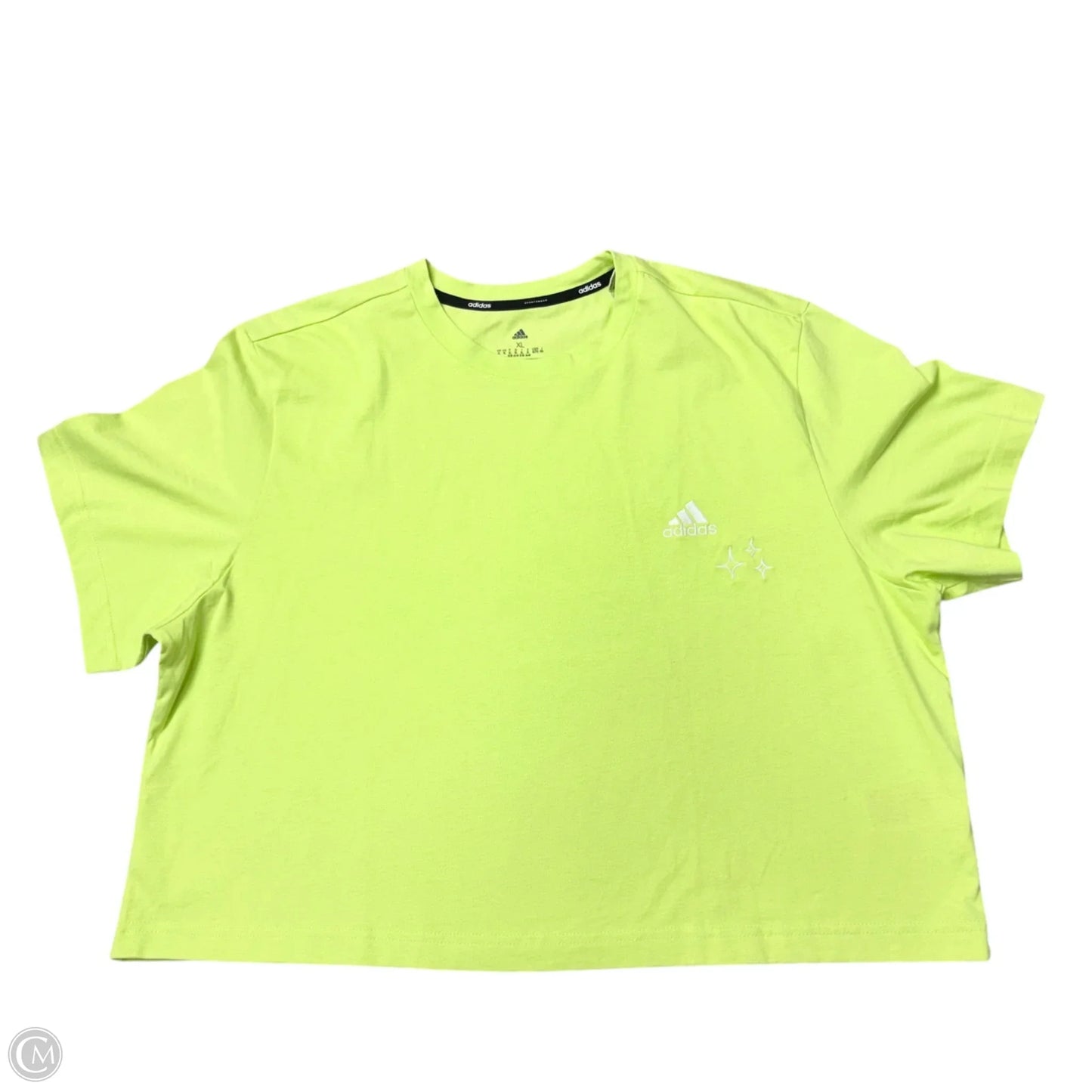 Top Short Sleeve By Adidas In Green, Size: Xl