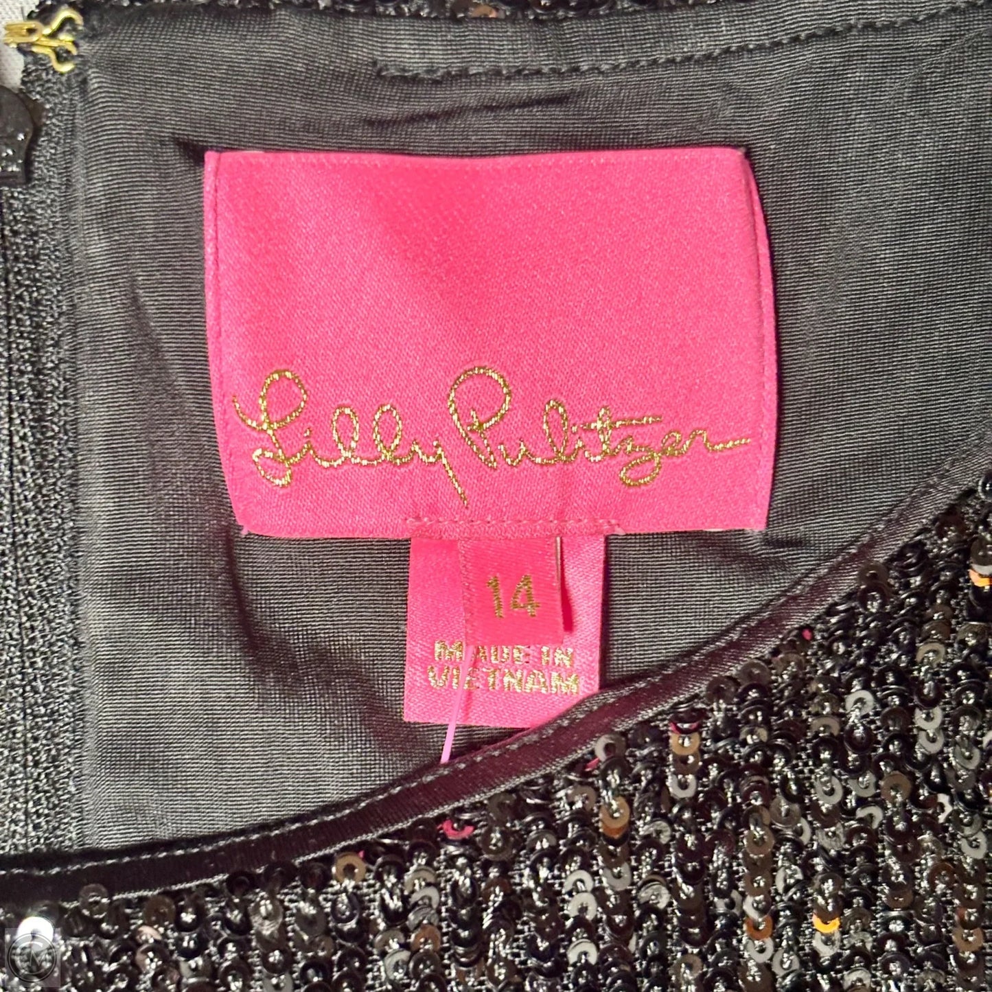 Dress Designer By Lilly Pulitzer In Black, Size: L
