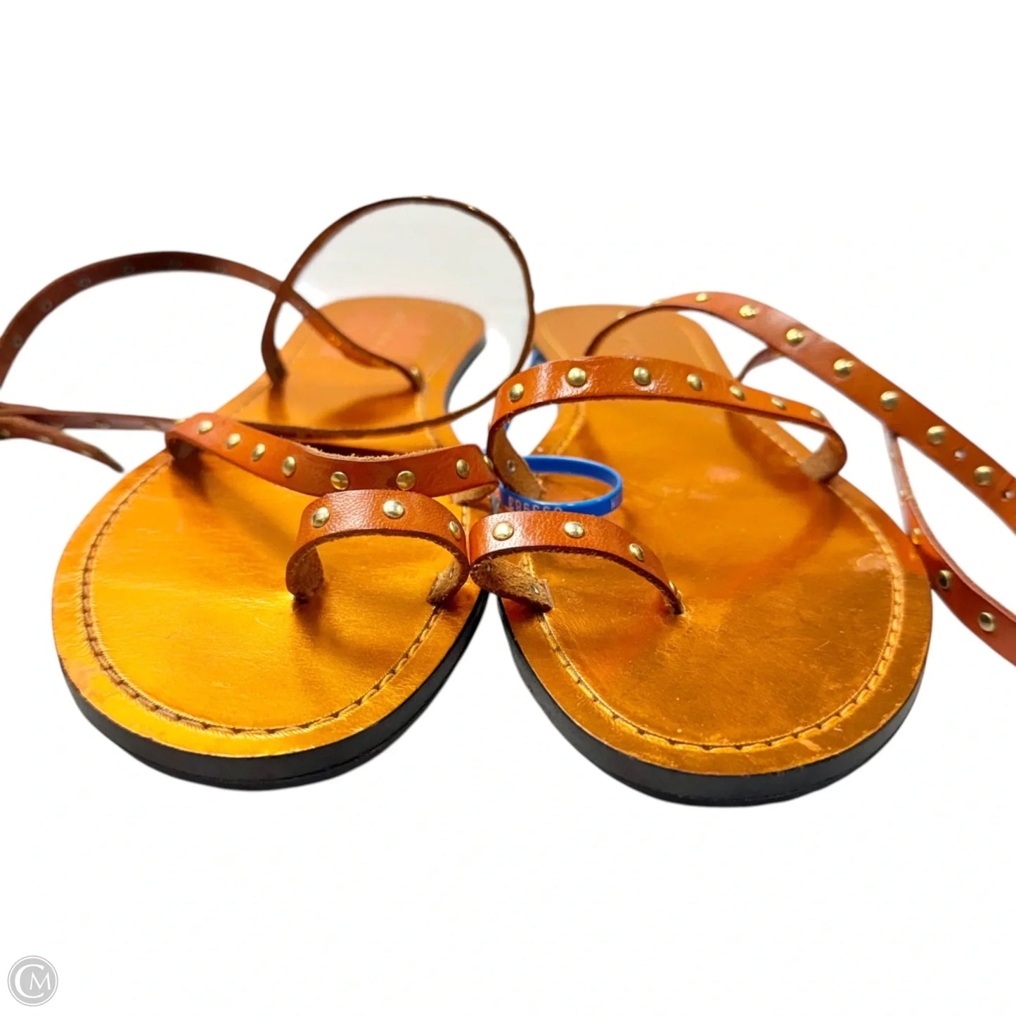 Sandals Luxury Designer By Jimmy Choo In Orange, Size: 9