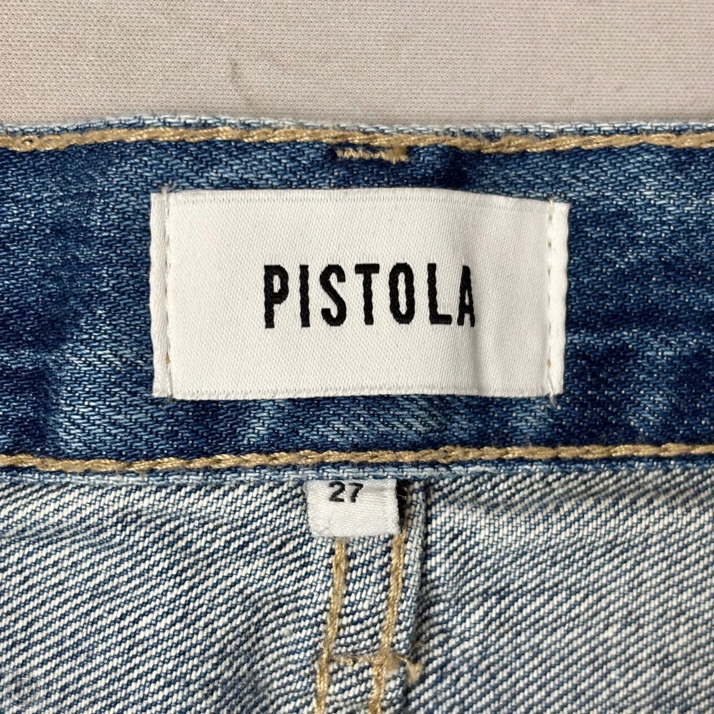Jeans Straight By Pistola In Blue Denim, Size: 4