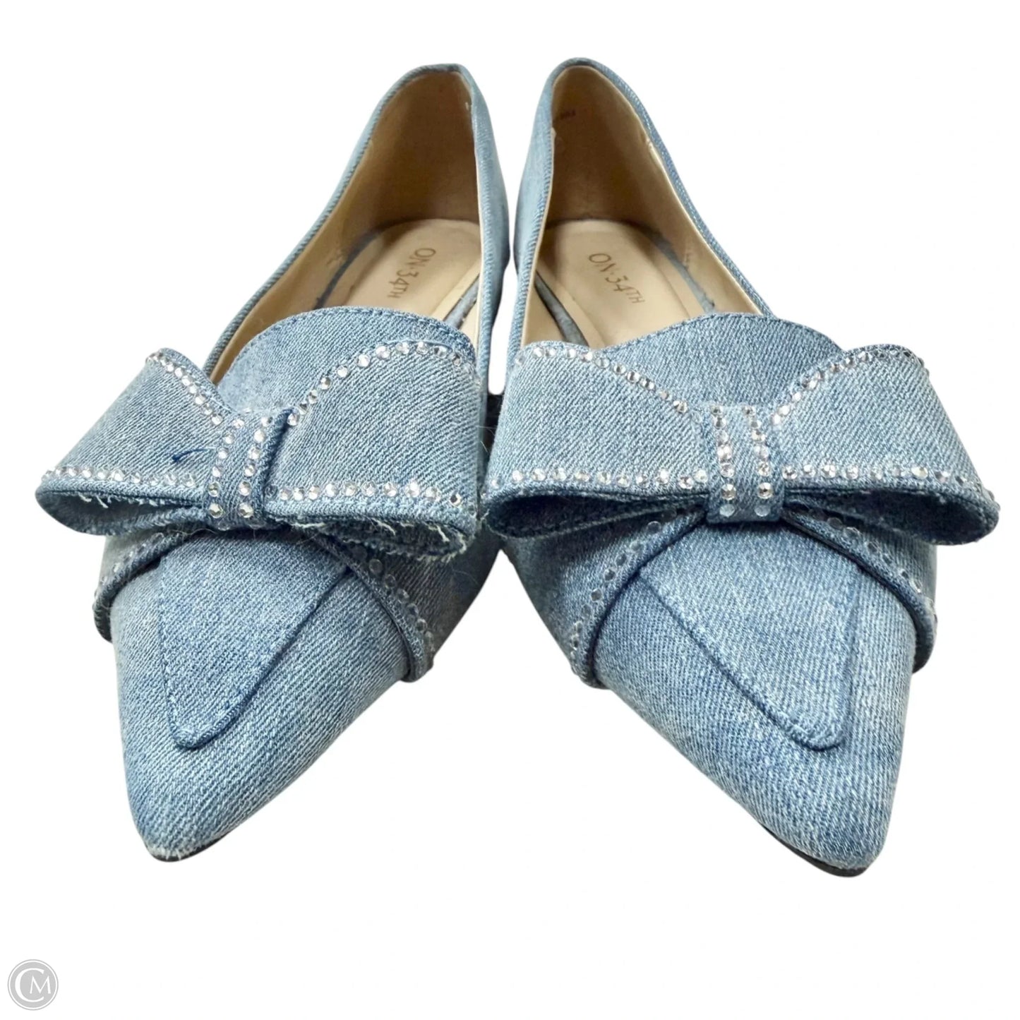 Shoes Flats By On 34th In Blue Denim, Size: 6
