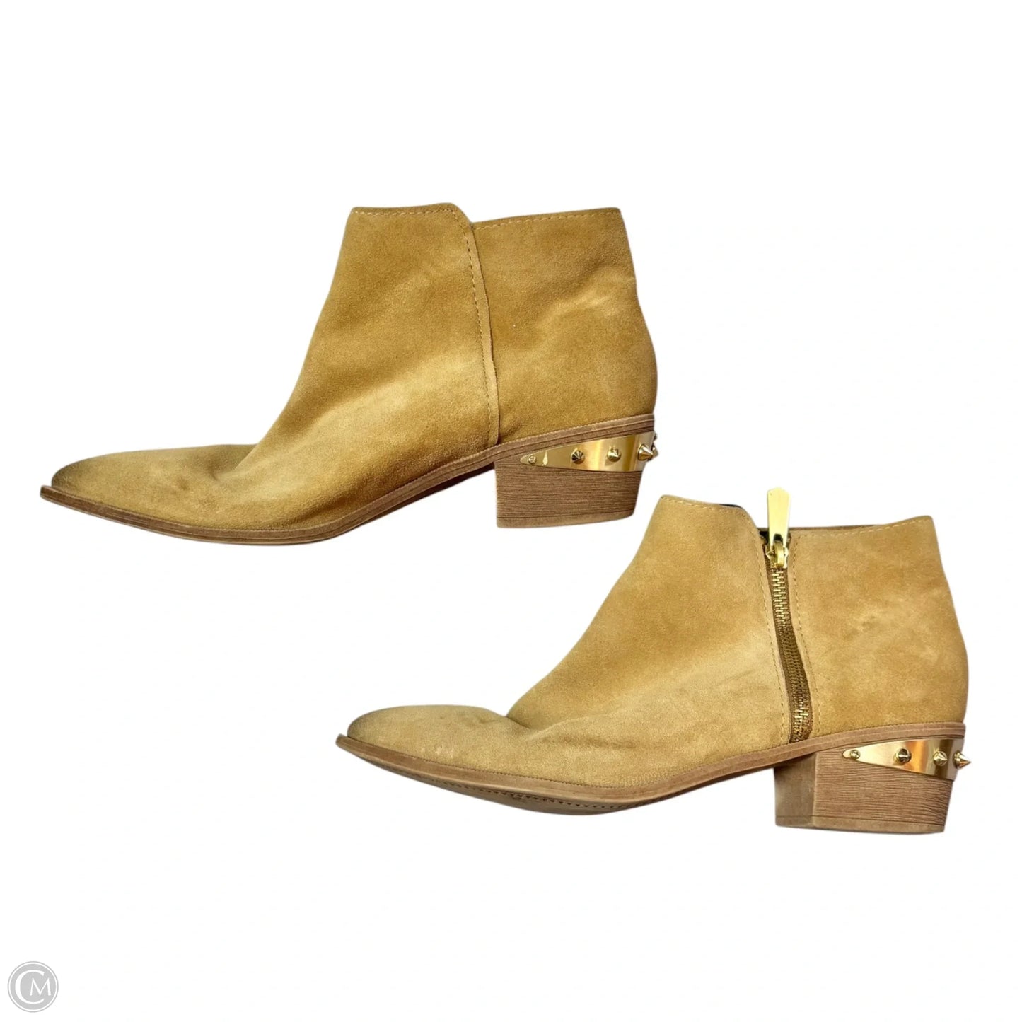 Boots Ankle Heels By Sam Edelman In Brown, Size: 10