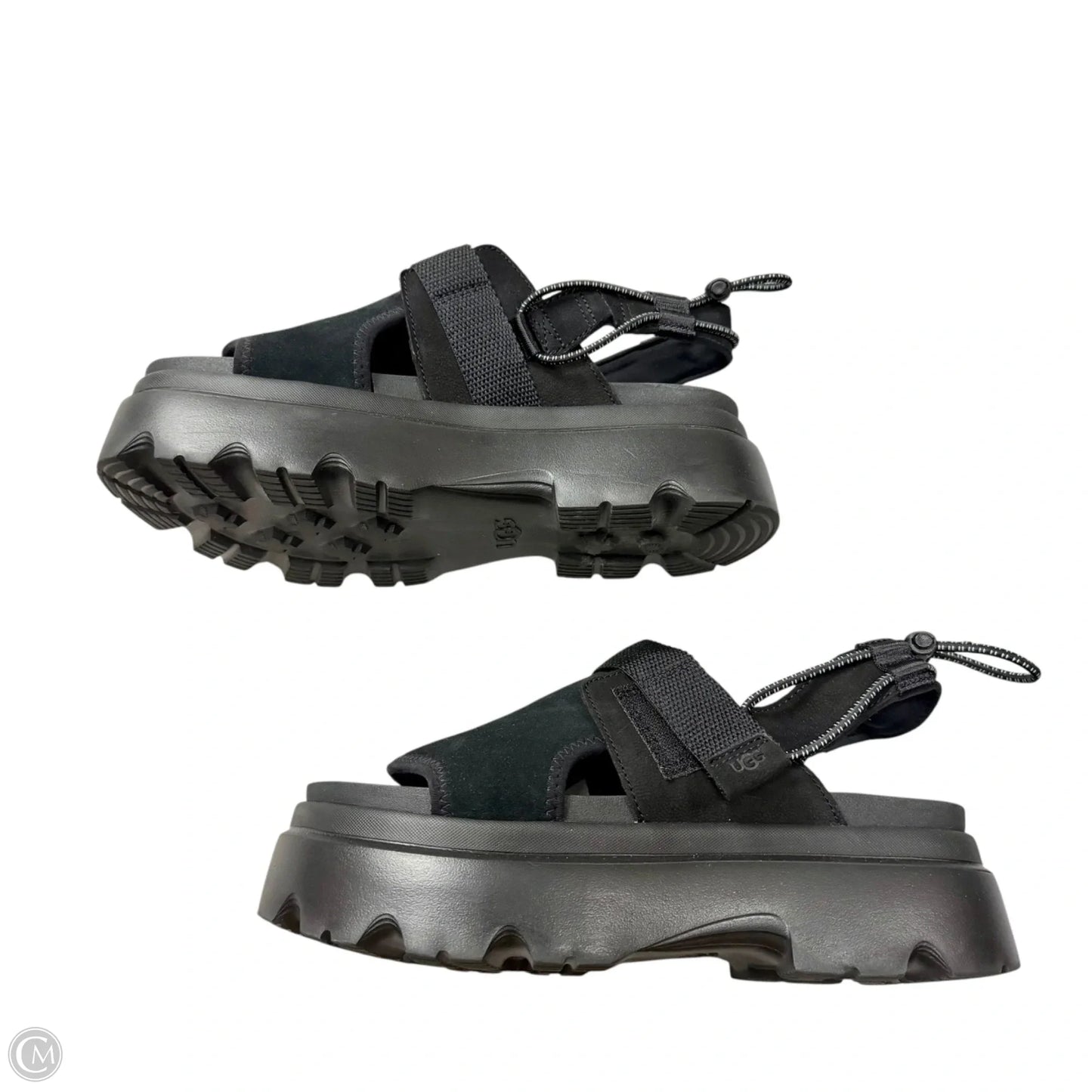 Sandals Designer By Ugg In Black, Size: 8