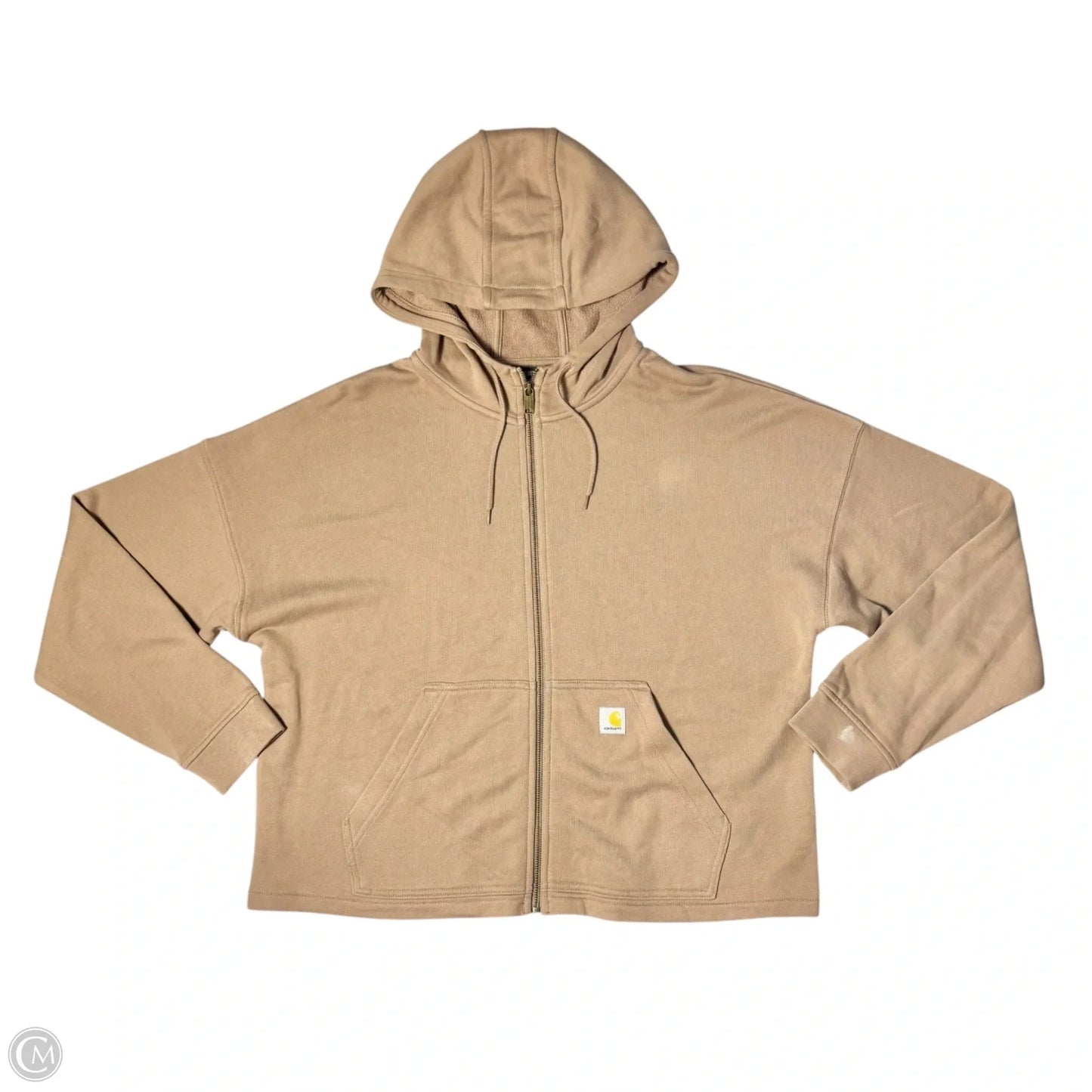 Sweatshirt Hoodie By Carhartt In Beige, Size: L