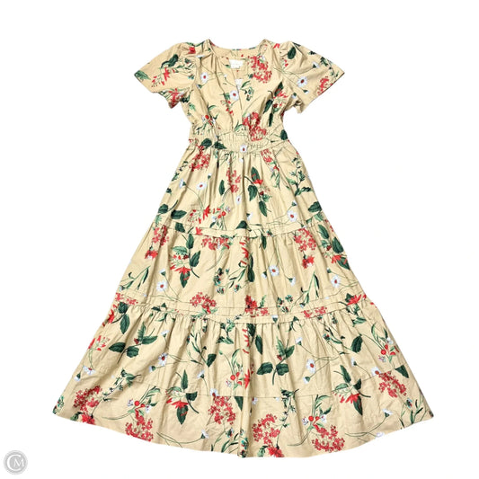 Dress Casual Maxi By Anthropologie In Tan, Size: S