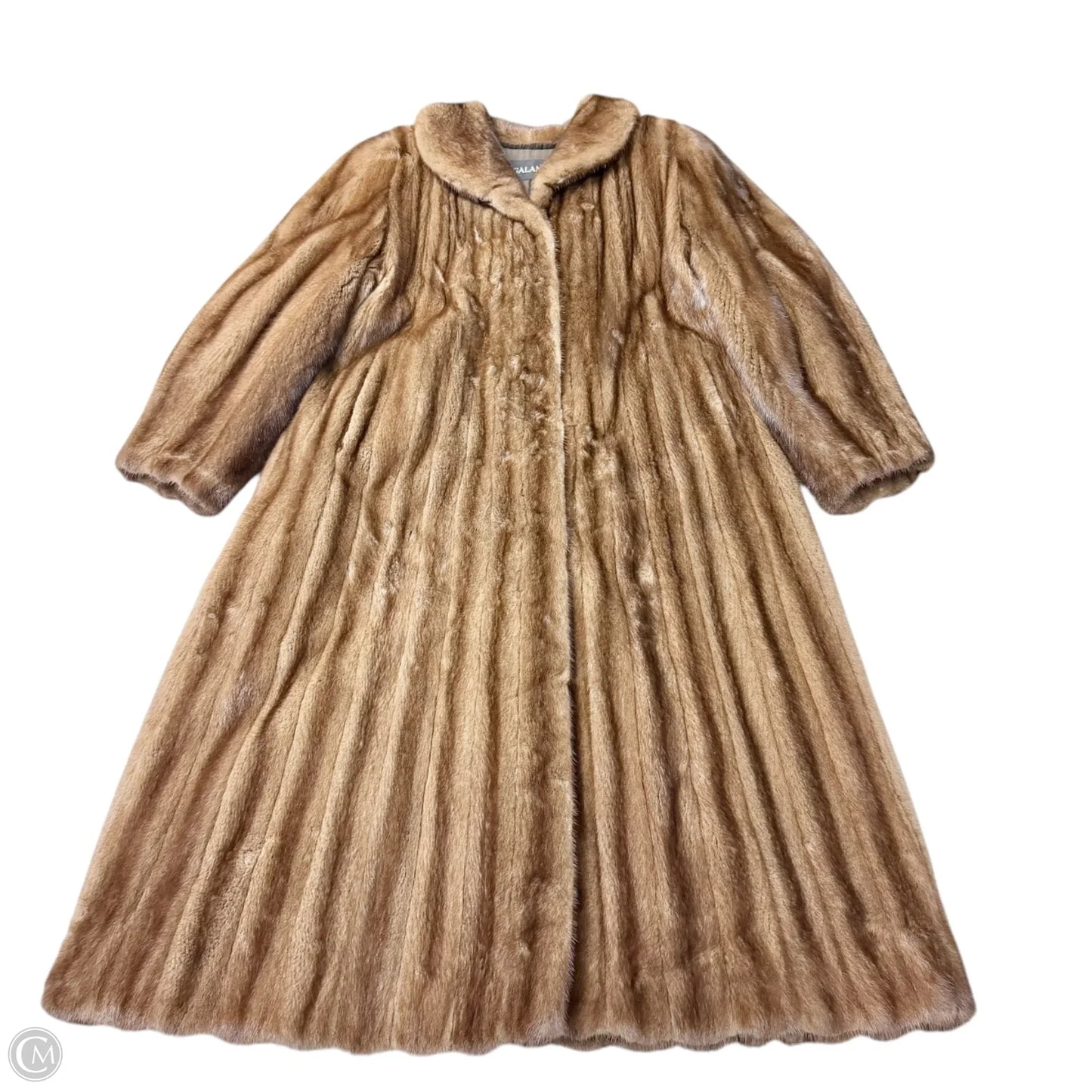 Coat Fur By Galanos In Brown, Size: Osfm