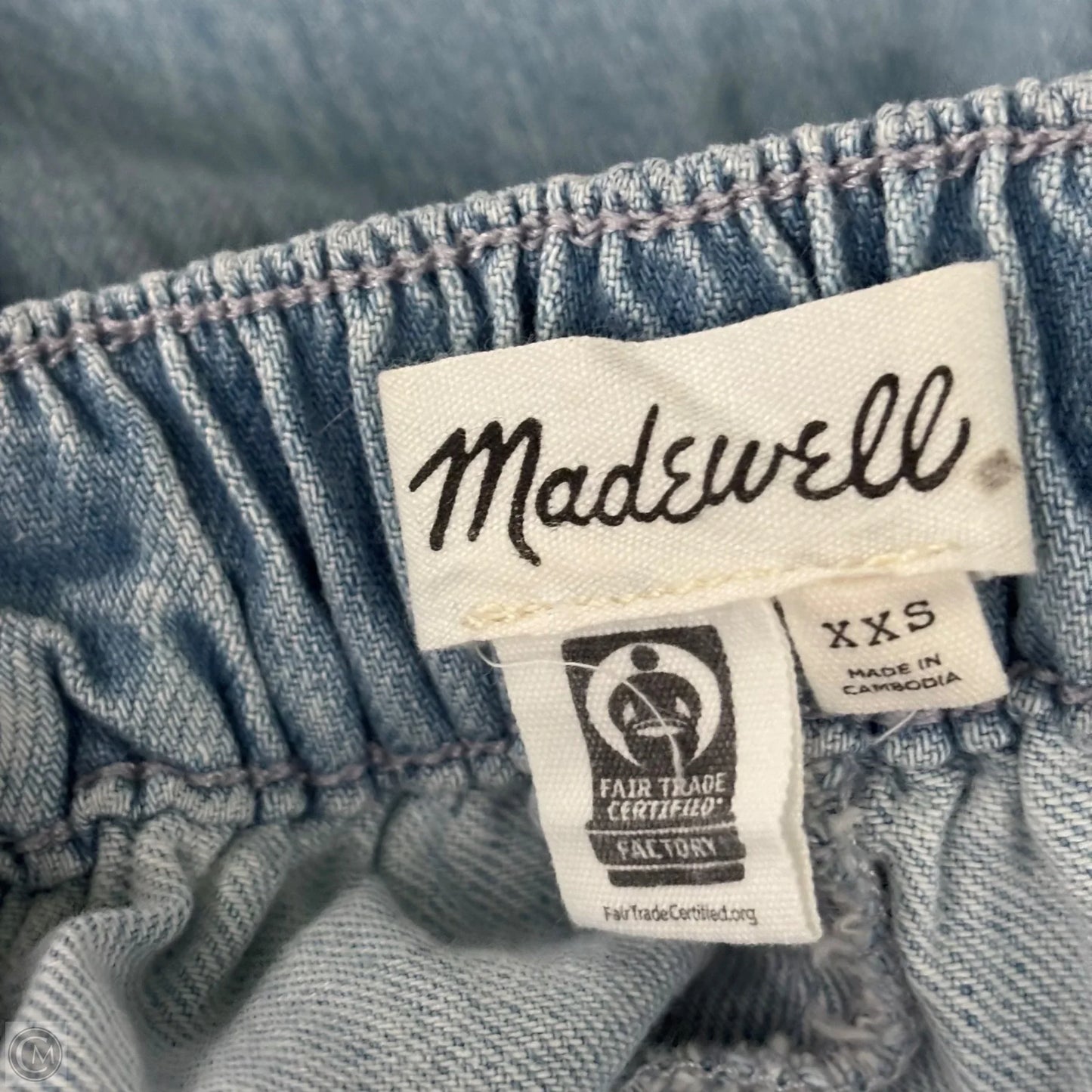 Shorts By Madewell In Blue Denim, Size: Xs