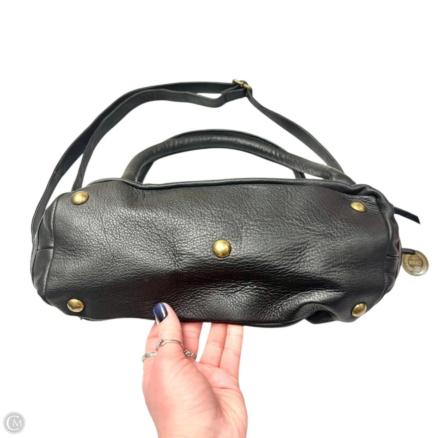 Handbag Leather By Wandererstravelco, Size: Medium
