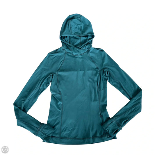 Athletic Sweatshirt Hoodie By Lululemon In Green, Size: S