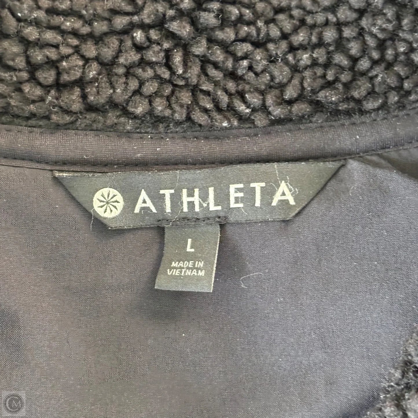 Athletic Jacket By Athleta In Black, Size: L